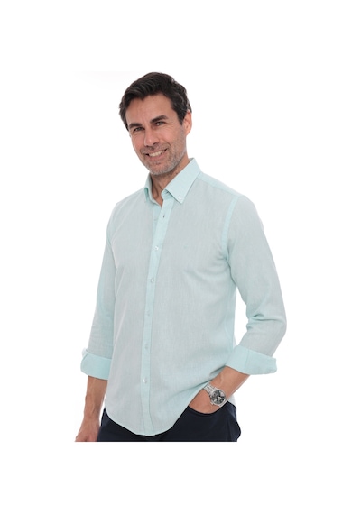 Slim Fit Uzun Kol Yaka Düğmeli Nefes Alan Keten Hediye Kutulu Erkek Gömlek Fs-004548 - Mint-3227 Slim Fit Uzun Kol Yaka Düğmeli Nefes Alan Keten Hediye Kutulu Erkek Gömlek Fs-004548 - Mint-3227