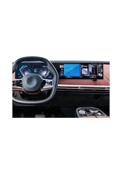 Bmw İx 2021-2023 Uyumlu 12.3 İnç Dijital Gösterge Ve 14.9 İnç Navigasyon Uyumlu 9h Nano Ekran Koruyucu