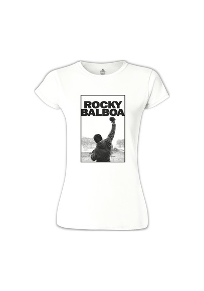Rocky Balboa - Win Beyaz Kadın Tshirt 001