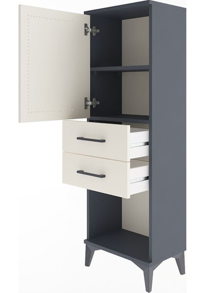 Arges Dolap 2 Raflı 2 Çekmeceli Tek Kapaklı 44x30x134 Antrasit-aytaşı Antrasit Arges Dolap 2 Raflı 2 Çekmeceli Tek Kapaklı 44x30x134 Antrasit-aytaşı Antrasit