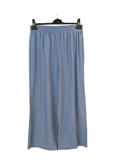 Hasenna Z-521 Pile Ve Kimono Detaylı Pantolonlu Çilek İkili Takım Buz Mavisi