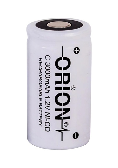 Orion 3000 mAh 1.2 V C Boy Ni-CD Industrial Şarj Edilebilir Pil