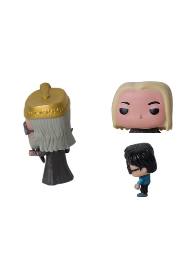 Harry Potter Pop Stil Lucius Malfoy Albus Dumbledore Harry Potter 3lü Karakter Figür Oyuncak 10 Cm. Harry Potter