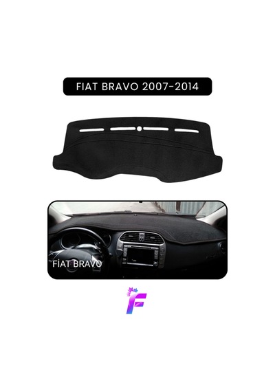 Fıat Bravo 2007-2014 Uyumlu Ön Göğüs Koruma Hızlı Ve Kolay Montaj Kaymaz Tasarım Ta90 Torpido Halısı