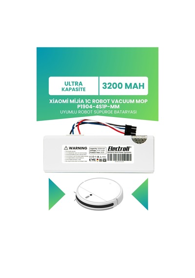 Xiaomi Mijia 1c Robot Vacuum Mop P1904-4s1p-mm Batarya 3200mah