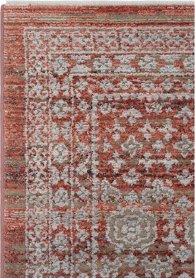 Cool Halı Hanedan Kiremit Rengi Halı Klasik Desenli Afgan Halı Dokuma Oturma Odası Salon Halısı