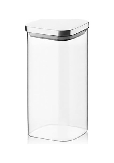 Metal Kapaklı Vakumlu Kare Kavanoz, Hava Geçirmez Saklama Kabı, 1500 Ml Çok Renkli