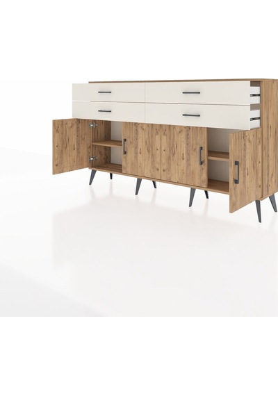 Arges Konsol 2 Raflı 4 Çekmeceli 8 Kapaklı 176x30x99 Çam-çam/ayta Çam-çam/aytaşı Arges Konsol 2 Raflı 4 Çekmeceli 8 Kapaklı 176x30x99 Çam-çam/ayta Çam-çam/aytaşı