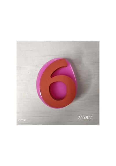 Yy2247 10cm Rakamlar 6 Silikon Kalıp