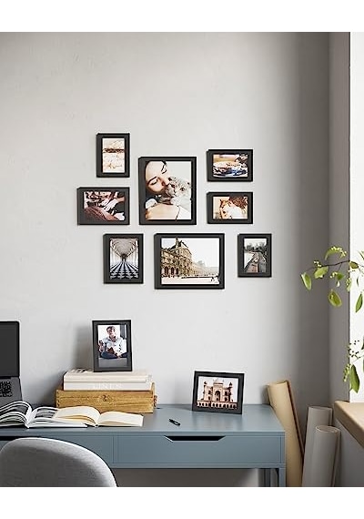 Resim Çerçevesi Seti 10'lu, 20 X 25 Cm Boyutunda 2 Fotoğraf, 13 X 18 Cm Boyutunda 4 Fotoğraf, 10 X 15 Cm Boyutunda 4
