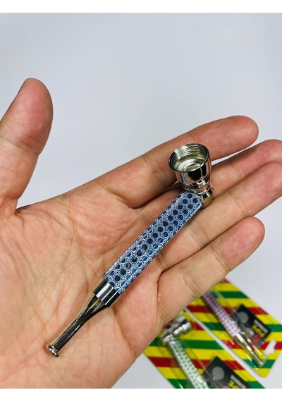 Fosforlu Taşlı Metal Pipo 13 CM