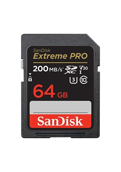 Extreme Pro Sdxc Uhs-ı Hafıza Kartı 64 Gb V30, Aktarım Hızı 200 Mb/sn, U3, 4k Uhd Videolar, Sandisk Quickflow Tekn