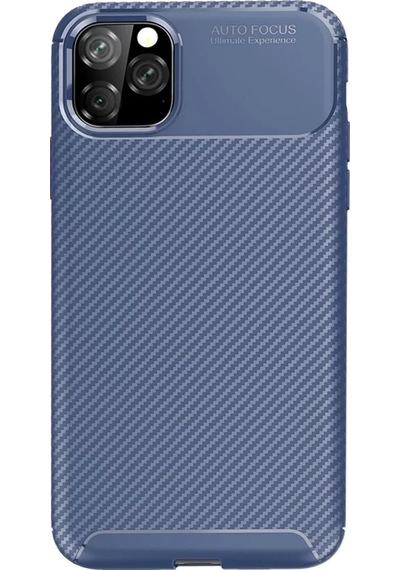 Newface Apple İphone 11 Pro Kılıf Auto Focus Karbon Kapak - Lacivert