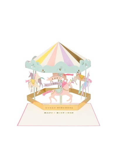 Meri Meri - Carousel Card - Atlı Karınca Tebrik Kartı