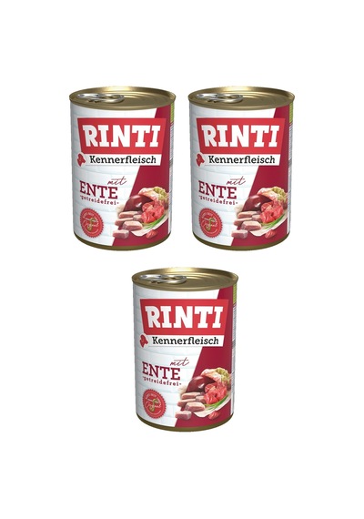 Rinti Ördekli Gurme Köpek Konservesi 400 G X 3 Adet