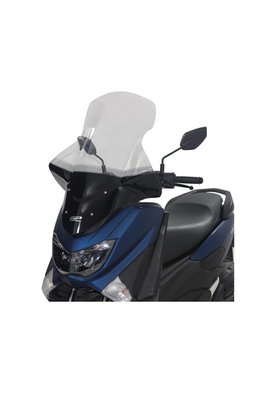 GP Kompozit Yamaha NMAX 125 / 155 2015-2020 Uyumlu Baskılı Elcikli Ön Cam Füme 74 cm