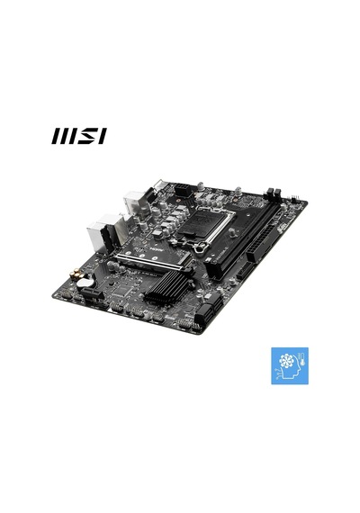Mb Pro H610m-e Soket 1700 Ddr5 5600mhz Oc Hdmı Vga M.2 Usb3.2 1x 1g Lan Matx