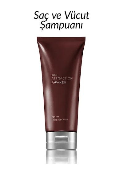 Avon Attraction Awaken Erkek Saç ve Vücut Şampuanı 200 ML