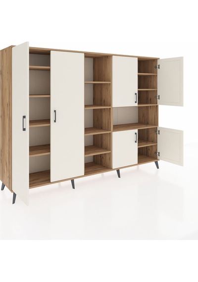 Hyperion Dolap 13 Raflı 6 Kapaklı 220x44x163 Çam-aytaşı/çam Aytası/atlas Çam - Atlas Çam Hyperion Dolap 13 Raflı 6 Kapaklı 220x44x163 Çam-aytaşı/çam Aytası/atlas Çam - Atlas Çam