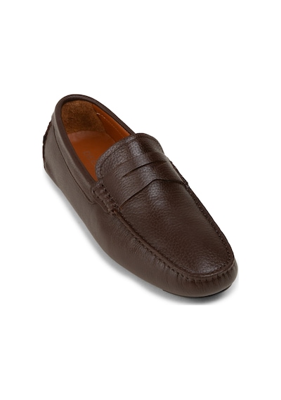 Deery Erkek Kahverengi Hakiki Deri Penny Loafer - E0920mkhvc02