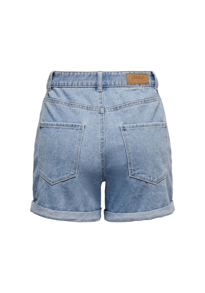 Only Onlvega Hw Mom Dnm Shorts Noos Kadın Mavi Denim Şort - 15230571