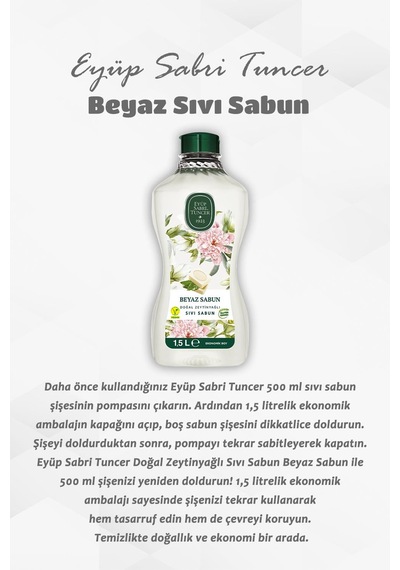 11 Al 9 Öde Doğal Zeytinyağlı Sıvı Beyaz Sabun 1.5 L Ve Rosie Hediye