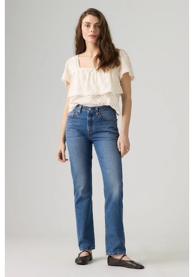 Levi's Kadın 501 Med Indigo Jeans-16496 Mavi