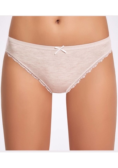 Melanjlı Dantelli Bikini Külot 001