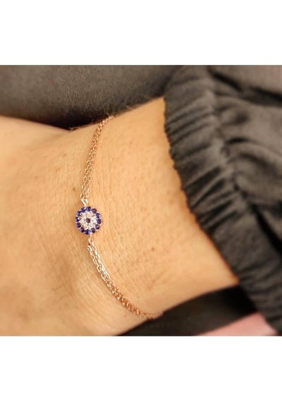 Oriental Kuyumculuk Jewellery Nazarlık Rose Gümüş Bileklik Rose