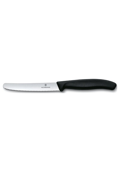 Victorinox Tırtıklı Domates Bıçağı 11 Cm Siyah