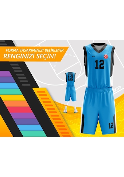 Acr Giyim Kişiye Özel Basketbol Forması - Dizayn : Klasik