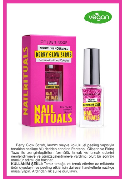 Nail Rituals Berry Glow Scrup - Pürüzsüzleştirici Tırnak Ve Tırnak Eti Peelingi