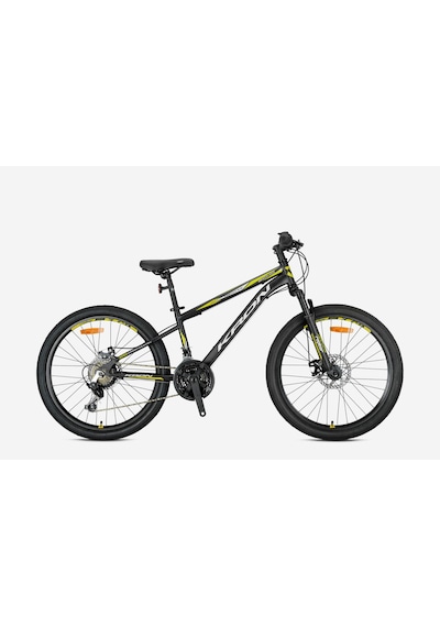 Kron Vortex 4.0 - 24" Mtb - 13' - 21 Vites - M.dısc - Mat Siyah-gri/neon Sarı Siyah-Sarı