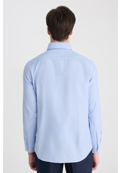 D'S Damat Ds Damat Slim Fit Mavi Çizgili Gömlek 5hf02hd01186m Çok Renkli