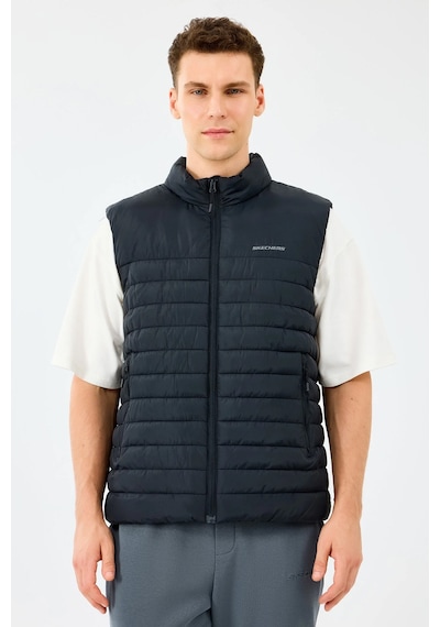 Skechers Polar Lining Paded Erkek Yelek Siyah