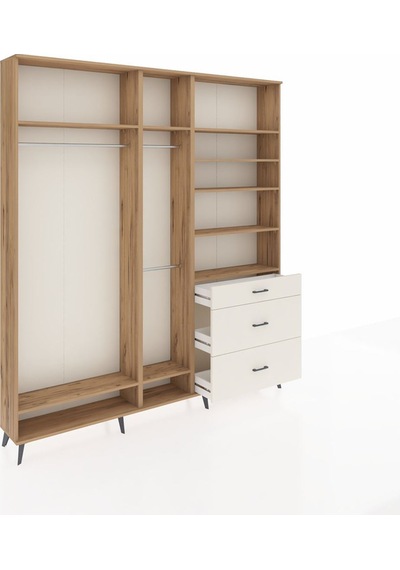 Arges Dolap 9 Raflı 3 Çekmeceli 3 Askılı 220x30x243 Çam-çam/aytaşı Atlas Çam/aytası Arges Dolap 9 Raflı 3 Çekmeceli 3 Askılı 220x30x243 Çam-çam/aytaşı Atlas Çam/aytası