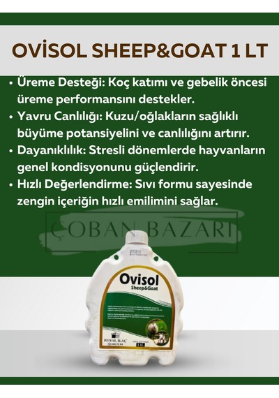Royal İlaç Royal Ovisol Sheep&goat Koyun Ve Keçi Yem Katkısı 1 Lt