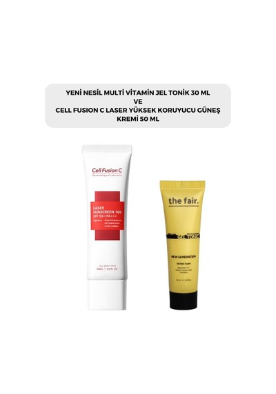 The Fair Multi Vitamin Jel Tonik 30 ML + Cell Fusion C Laser Güneş Kremi 50 ML