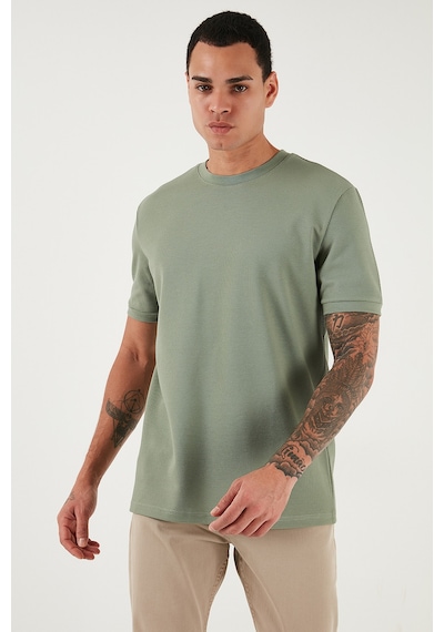 Buratti Streç Pamuklu Slim Fit Sıfır Yaka Erkek T Shirt 5902639 Elma