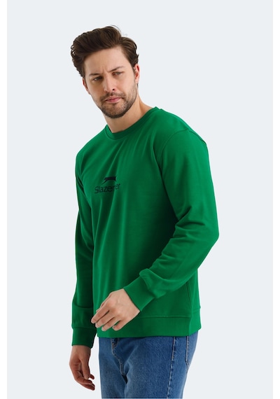 Slazenger Ortwın Erkek Yeşil Sweatshirt Yeşil