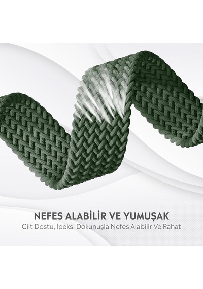 Apple Watch Series Se/11/10/9/8/7/6/5/4/3 İle Uyumlu Kumaş Kordon 46mm/45mm/44mm, Series 10 42mm/41mm/40mm/38mm Çok Renkli