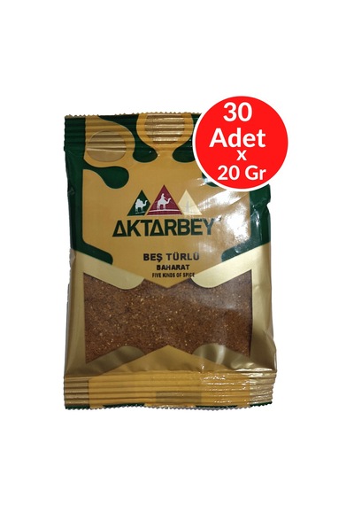 Aktarbey Beş Türlü Baharat Kutu 30 x 20 G