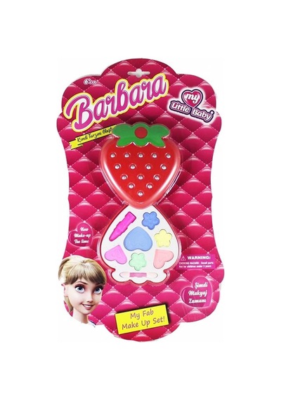 Limon Barbara My Lıttle Baby Çilek Kartela Tekli Makyaj Seti Lmn 065
