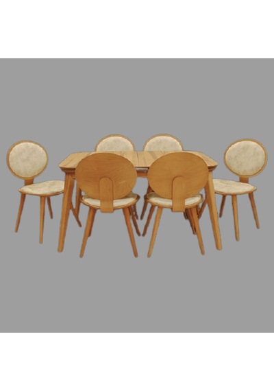 Masa Papel Oval Sırt Sandalye Model Takım Kayın Kaplama Torna Retro Dikdörtgen Açılır El Yapım Masa Papel Oval Sırt Sandalye Model Takım Kayın Kaplama Torna Retro Dikdörtgen Açılır El Yapım