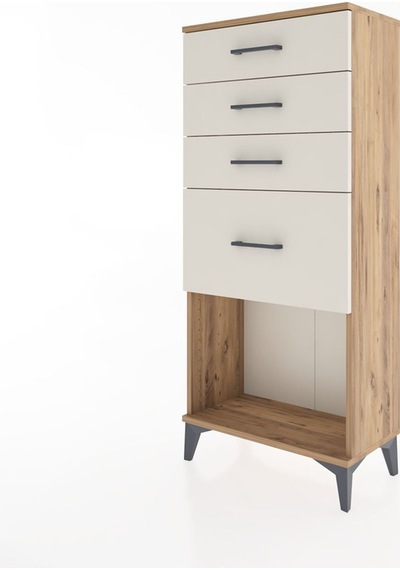 Hyperion Dolap 4 Çekmeceli 60x44x134 Çam-aytaşı Atlas Çam