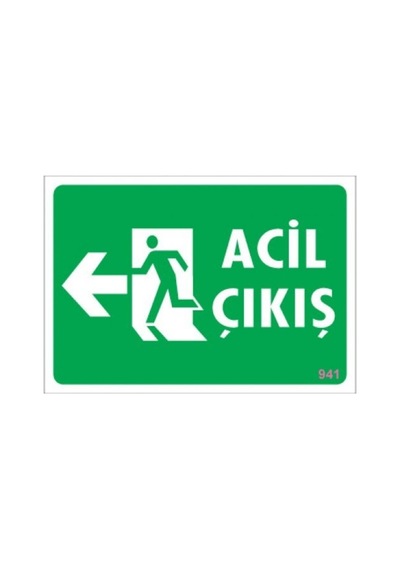 Pvc Levha Quot;Acil Çıkışquot; 17,5*25 Cm (475571970)