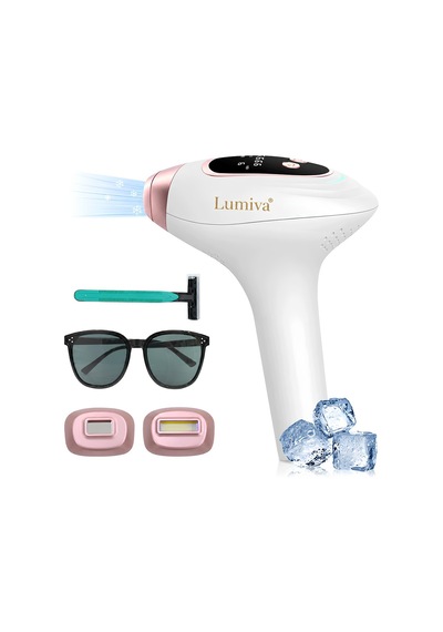 Lumiva Lv001 Buz Soğutmalı Ev Tipi Ipl Lazer Epilasyon Cihazı 9 Seviye 3 Mod 2 Başlık Cilt Gençleştirme Ve Akne Azaltma Modu