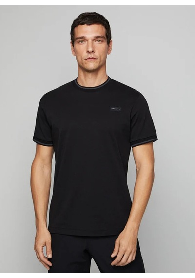 Hackett Siyah Erkek %100 Pamuk Slim Fit T-shirt Hm500782