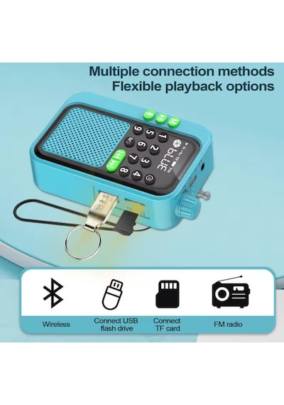 Ultratekno C9 Bluetooth Şarjlı Radyo Usb & Tf Kart Okuyucu Deprem Çantasına Uygun Fm Radyo