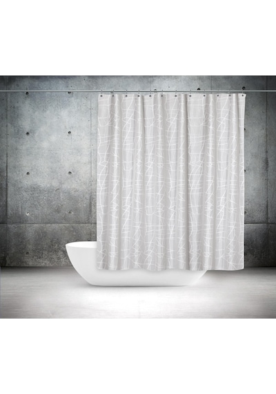 Tropik Banyo Duş Perdesi 3182 Model Çift Kanat 2X110X200Cm Çok Renkli